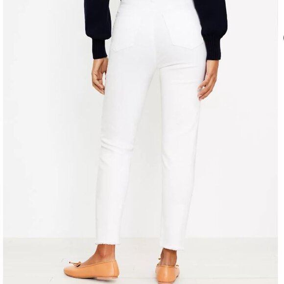 LOFT White Curvy Skinny Jeans | 32/14 - Picture 9 of 9